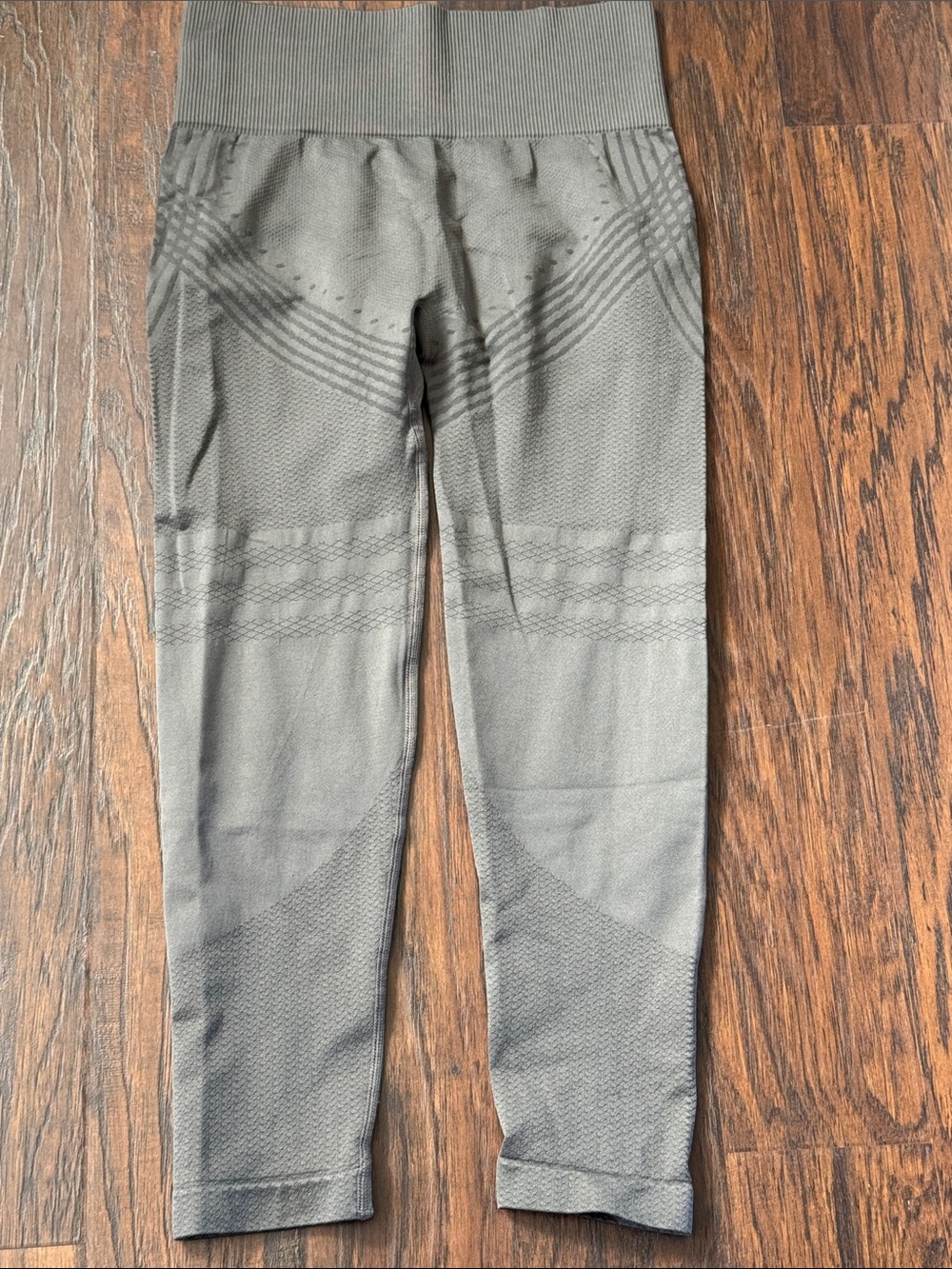 Seamless High-Waist Gray Active Leggings
